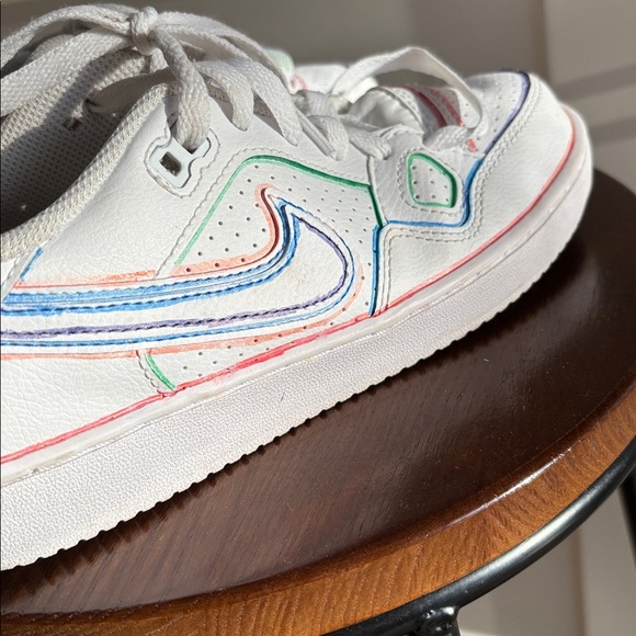 Nike White Air Force One with custom Colorful Accents - Picture 3 of 7